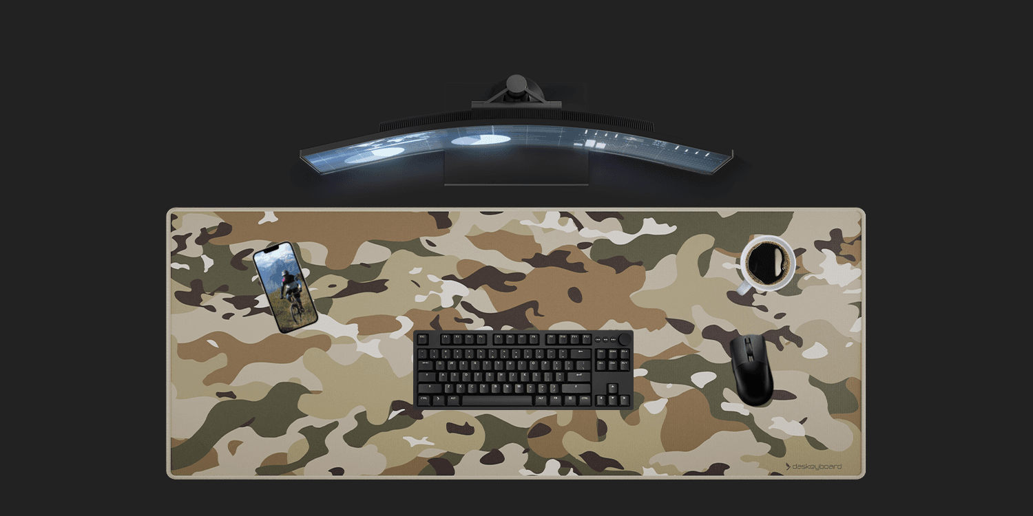 Das Keyboard Camo desk mats