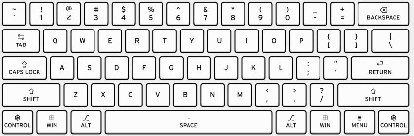 qwerty keyboard layout apple